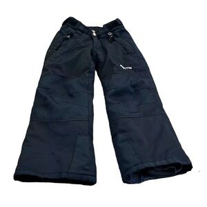 Arctix Kids Snow Pants Size XS 4-6X Black Reinforced Knees Ski Outdoors
